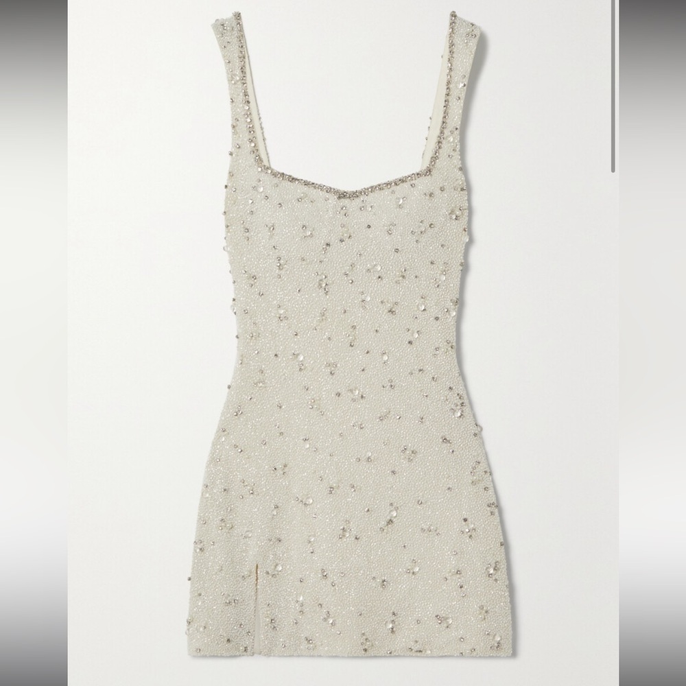 CLIO PEPPIATT
Embellished stretch-tulle mini dress